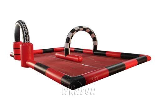 Small Indoor Inflatable Race Track Waterproof PVC Tarpaulin Material EN14960