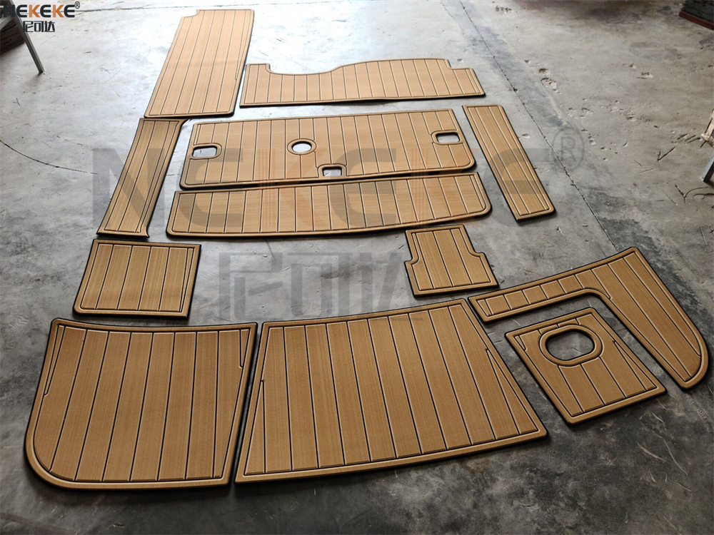 2004 Four Winns 248 Vista Swim Platform Cockpit EVA Faux Teak Deck Flooring Marine Mat Pad