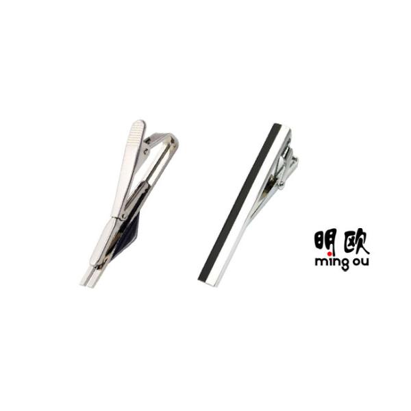 Small Personalised Stainless Steel Tie Bar , Logo Printed Blank Tie Clips