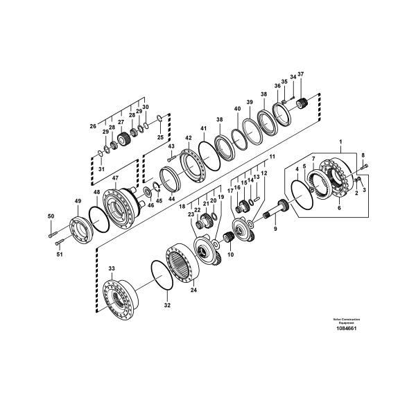 VOE14592003 VOE14613278 Travel Gear Box VOLVO EC700B EC700C Travel Gearbox Final Drive