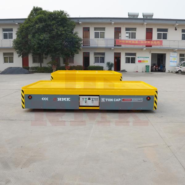 5 Tons Storage Warehouse Motorized Transfer Trolleys Dc Motor With Remote Control