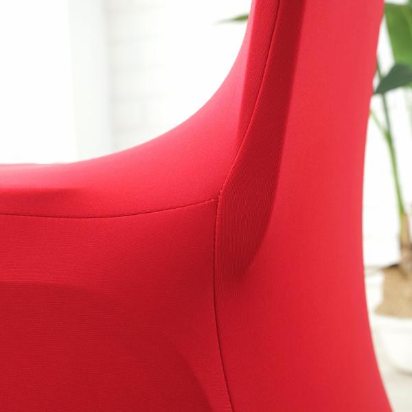 White Red Blue Polyester Spandex Banquet Chair Covers