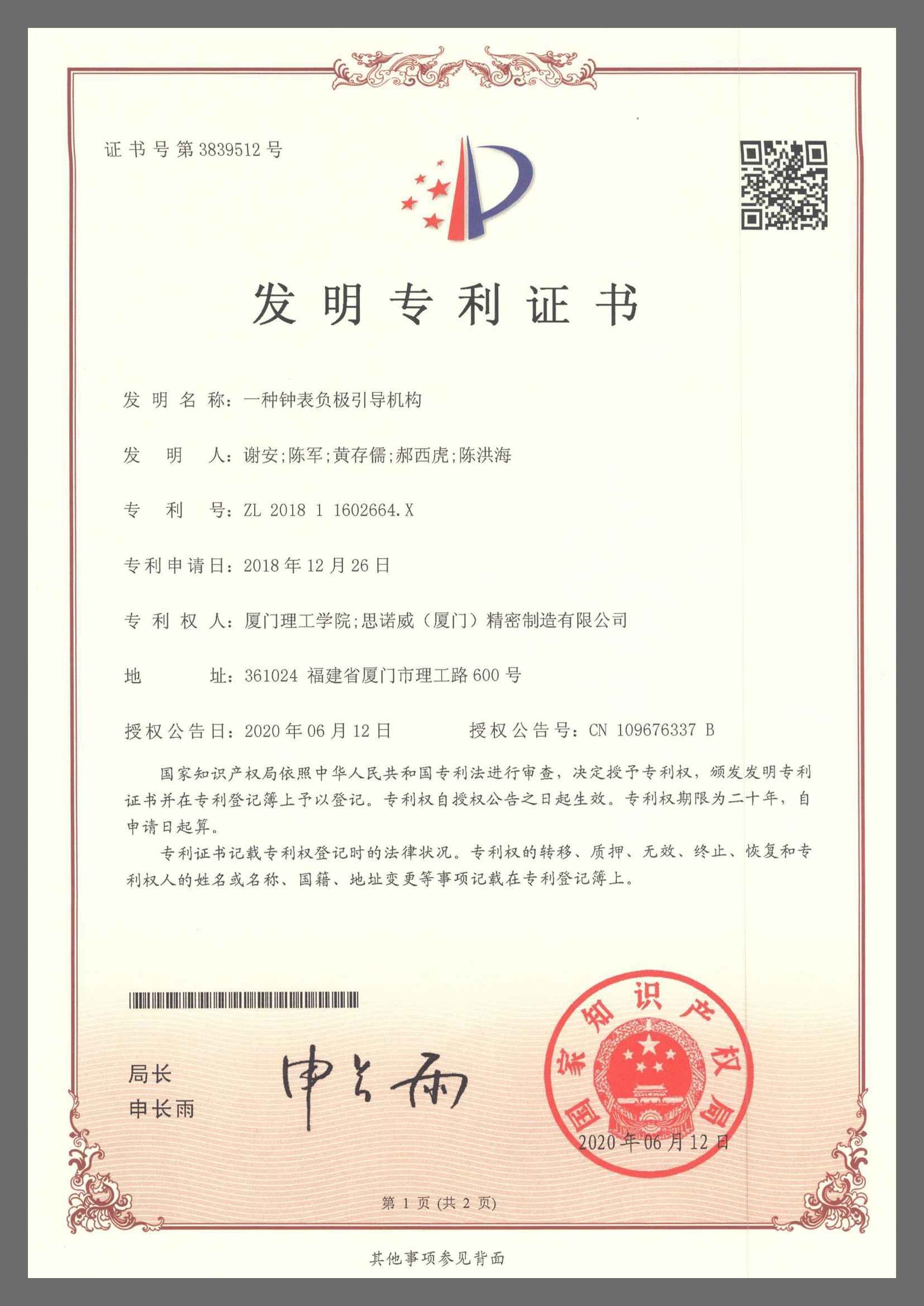 Xiamen Sinuowei Automated Science And Technology Co., Ltd. Сертификации