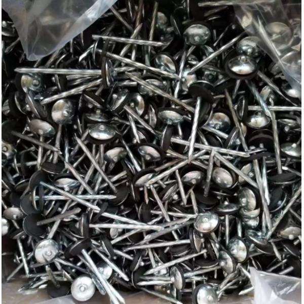 Q235 WoodRoof Diamond Washers Hot Dipped Roofing Nails
