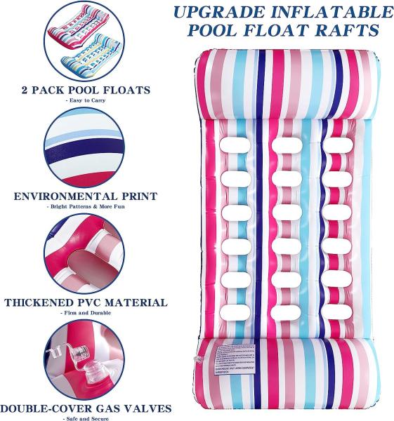 Inflatable Tanning Pool Lounger Float, Sun Tan Tub Sunbathing Raft Floatie Toys Water Filled Tanning Bed Mat