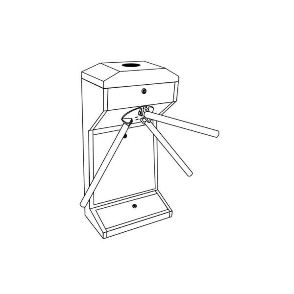 Indoor / Outdoor Tripod Turnstile Gate Mechanism Dual Level Anti Reverse SPT Alarm