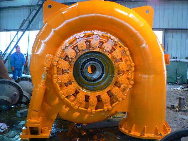 2 M3/s Taxa de fluxo de entrada Turbina hidráulica Francis com veia de guia de aço inoxidável