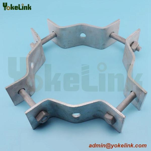 high quality galvanized electric pole clamp/pole band for overhead line fittings
