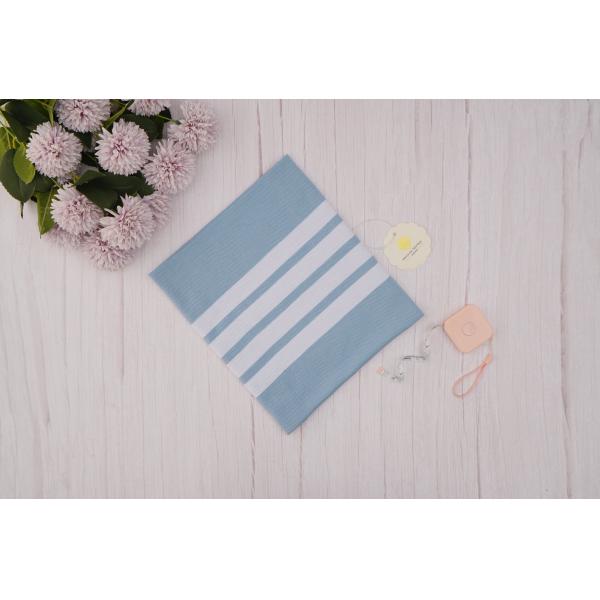 Tissu tricoté pique absorbant la sueur, 225 cm Tissu tricoté à rayures étroitement tissé