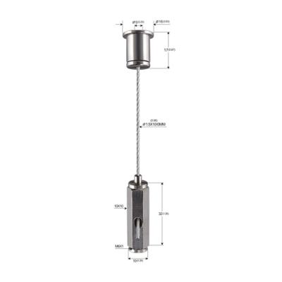 Hexagon Brass Material Gripper 10*32mm Wire Hanging Display Systems YW86468