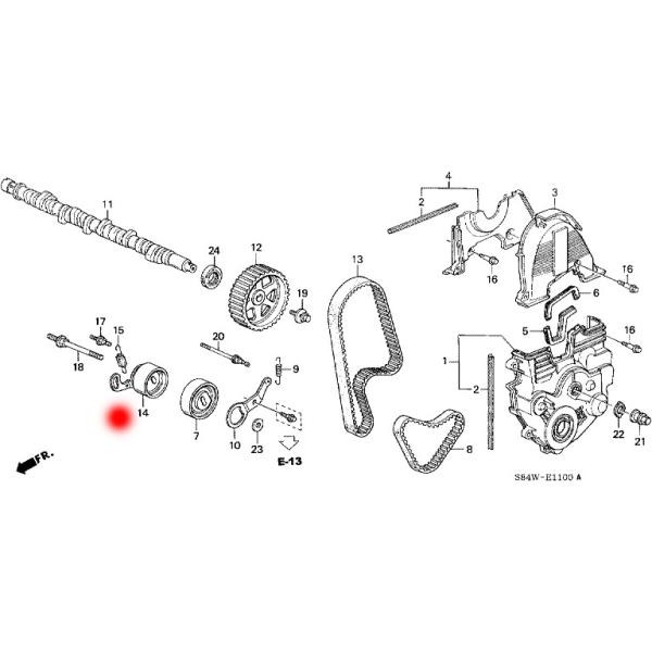 14510-PTO-004 14510PT0003 Tension Roller For HONDA ACCORD IV (CB)1.8