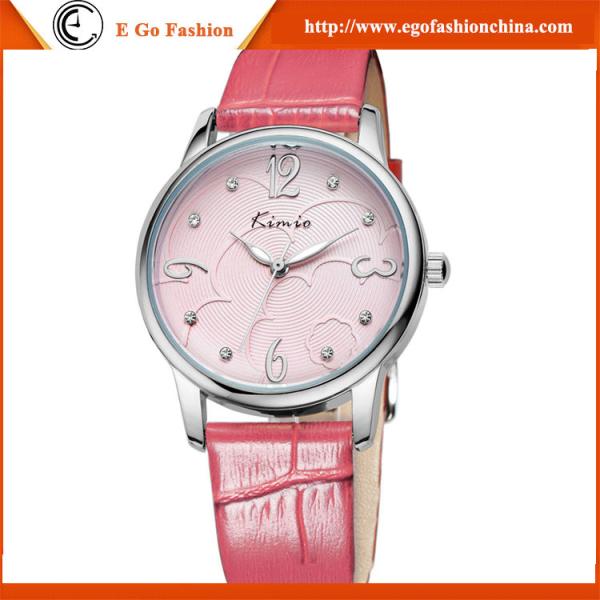 KM10 Fashion Jewelry Wholesale Stainless Steel Watch Genuine Leather Watch Woman Dress