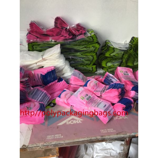 Laminated Plastic Poly Hang Bag For Insole Packaging Moisture Proof