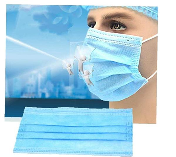 Safe Non Woven Gauze Face Mask Anti Fog Protective 3 Ply Disposable Ffp2 Face Mask