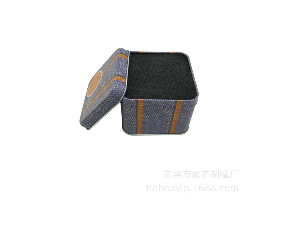Customized Colorful Square Shape Small Metal Candy Tin Box Retail Packaging Boxes