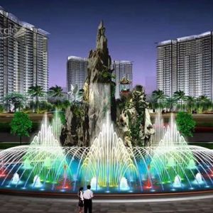 musical rainbow pond fountain portable fountains