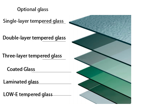 Double Glass Aluminum Curtain Wall Waterproof For Commercial Use
