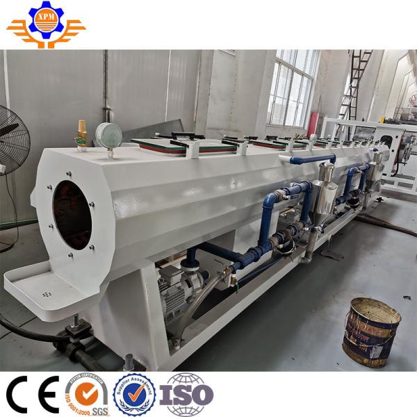 Linha plástica da extrusão da máquina da fabricação da tubulação da extrusão da tubulação do Pe 75Kw de 63-110MM