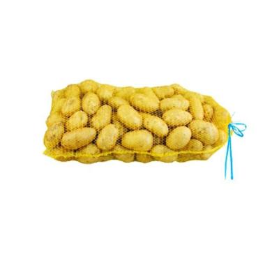 Embalagem sem amostra e plástica de vegetais amarelo 50 80 PE Raschel Leno Mesh Bag para batata
