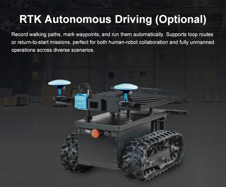 Foxtechrobot FOLO-M200 Mini Smart Control Tracked Vehicle Small Transportation Equipment