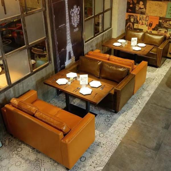 Antique Luxury U Shape Semi Circle Booth Seating Leather Hotel Restaurant Sofa Seats