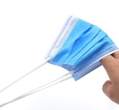 Earloop 3 Ply Non Woven Face Mask Adjustable Nosepiece 17.5*9.5cm Ce Fda Certification
