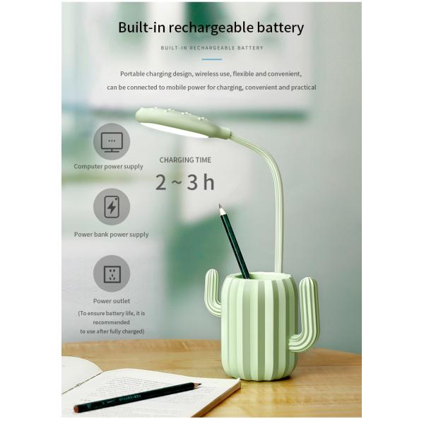 скорость 1200mAh 3 затемняя вращая современную настольную лампу СИД с держателем ручки