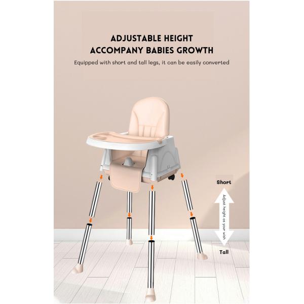 Soft  Comfortable Baby Dining Chair Adjustable Size 92*65*65cm For Bedroom Feeding