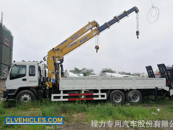 6X4 ISUZU Crane Truck 10 ton 16m Man Lifter Telescopic boom