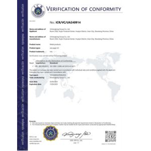 Jin hongtongGroup Co., Ltd. Certifications