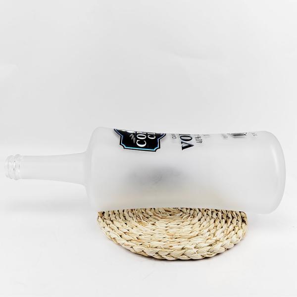 Industrial Beverage 700ml 750ml Frosted Glass Bottles for Vodka Empty Bottles