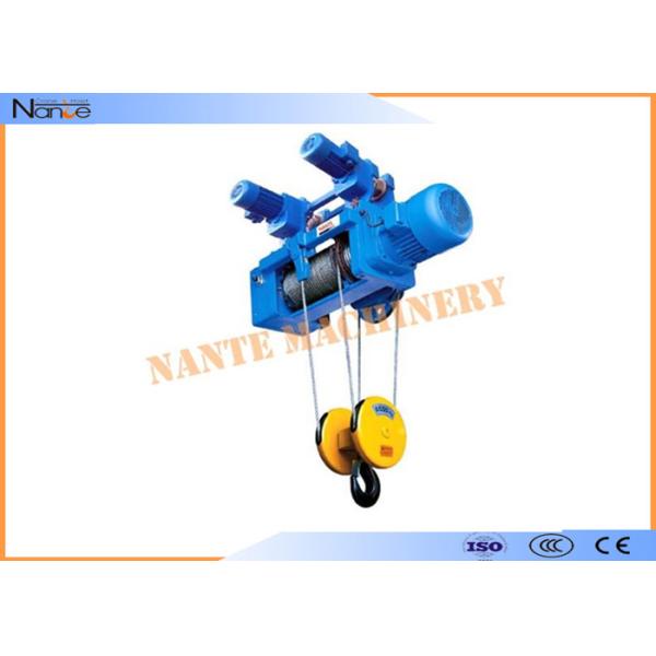 Accurate Stroke Electric Wire Rope Hoist Workstation Steel 1.6-12.5 Lifting Capacity