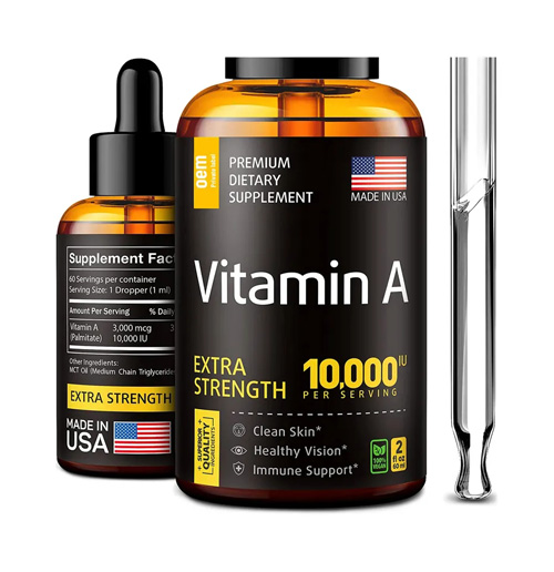 Factory supplement Vitamin A Drops Liquid for Eye Health Vision Health for daily support
