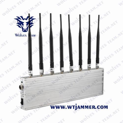 High power 3G 4G UHF VHF WiFi Bluetooth signal blocker Up to 40m