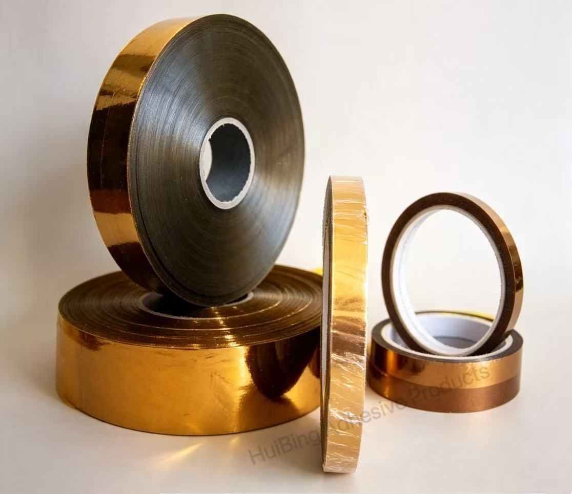 0.08 mm Round Die Cut Polyimide Adhesive Tape with 250 Centigrade Resistance