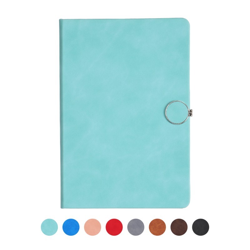 Custom Personalized Notebook With Leather Cover & Magnetic Snap Closure