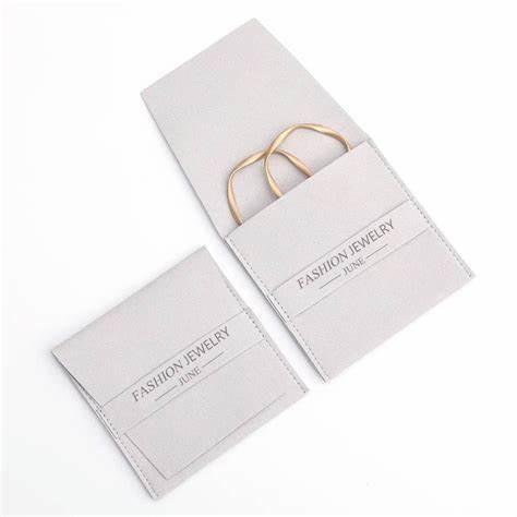 Suede Jewelry Pouch Organizer Box Envelope Pouch Travel Bag