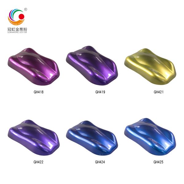 Bulk Industrial Chameleon Mica Powder For Lip Gloss Color Pearlescent Pigment Blue