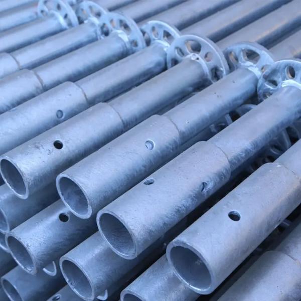 Tubos de aço soldados de 6 m de peso pesado, construção industrial, fecho de 48 mm