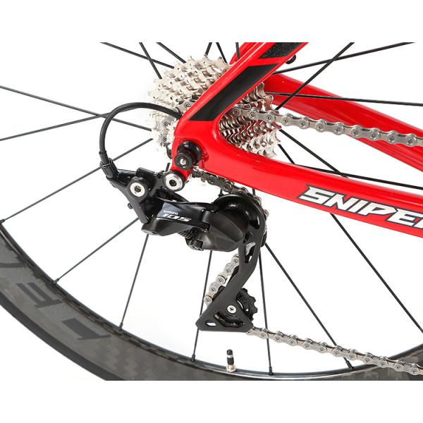 Carbon Fiber Fixed Gear Road Bike , 700c Disk Road Bike Skid Resistant