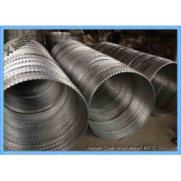 Колючая проволока лезвия бритвы тяжелого предохранения от покрытия цинка консертина