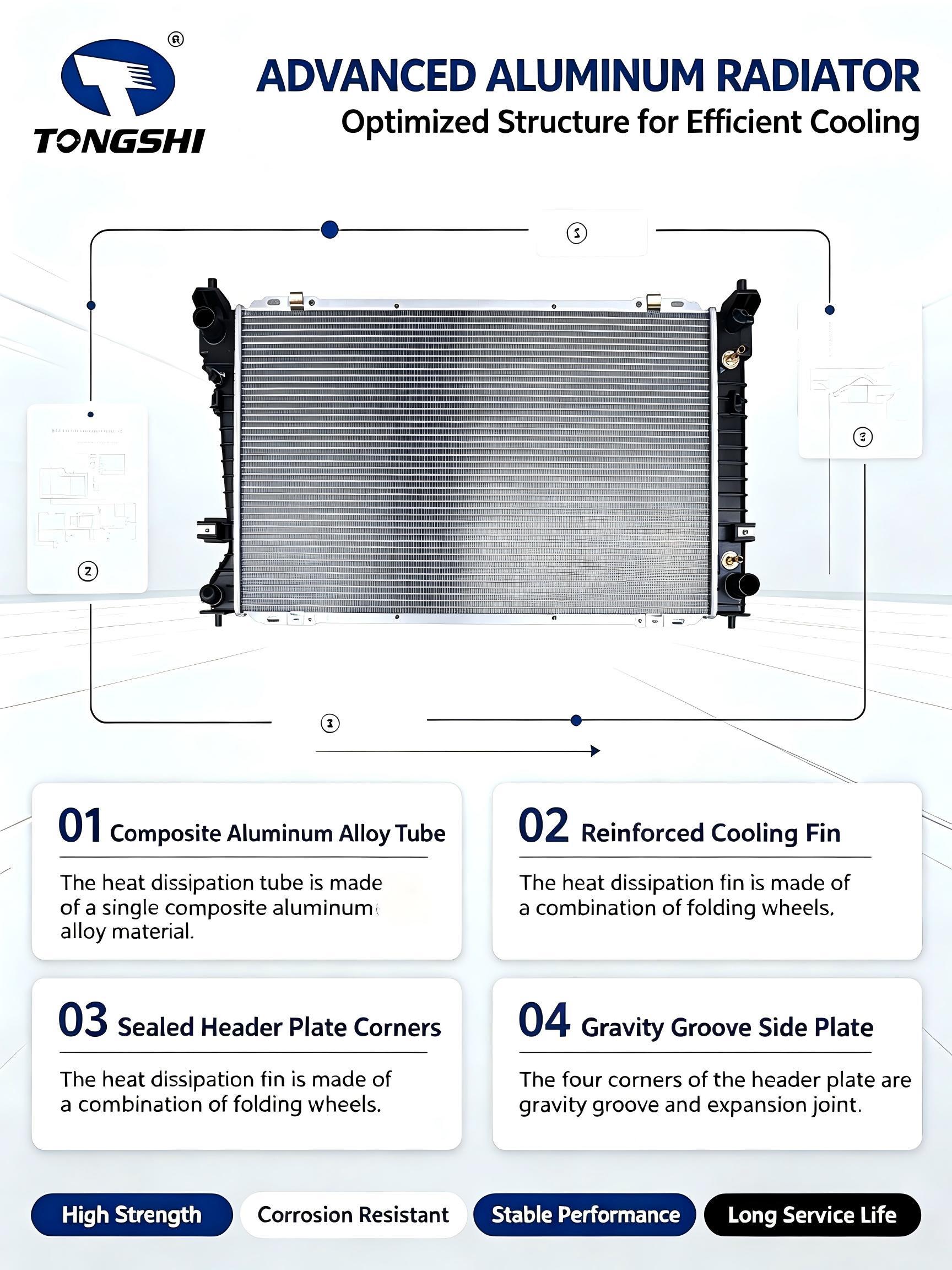 Auto Radiator for Ford Escape XLS L4 2.5L 2009-2012 AT