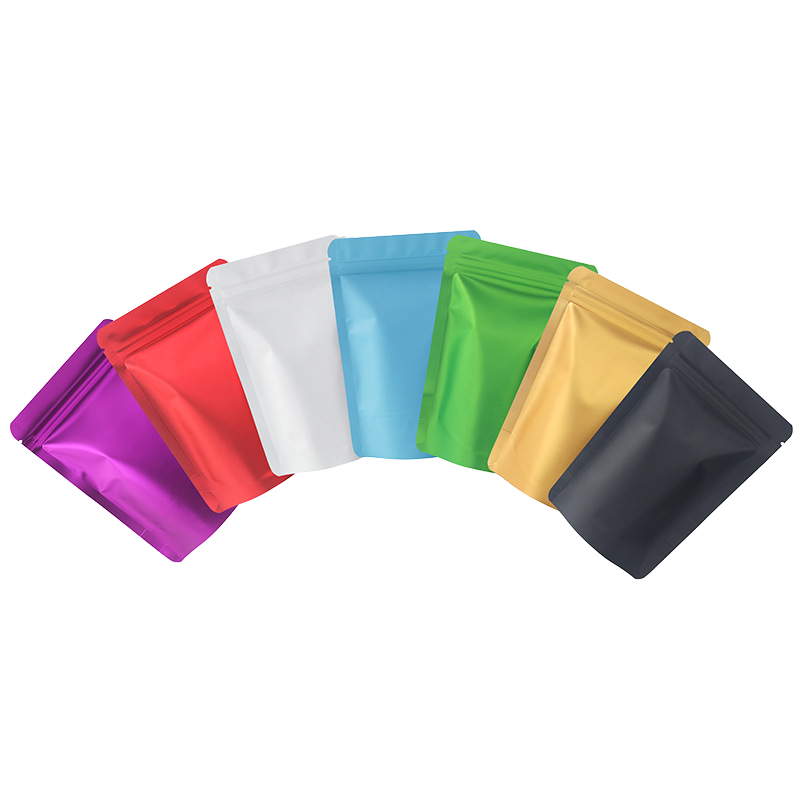 Wholesale Different Color Gravure Printing Zipper Bag Matte Self-Sealing Aluminum Foil Packaging Bag