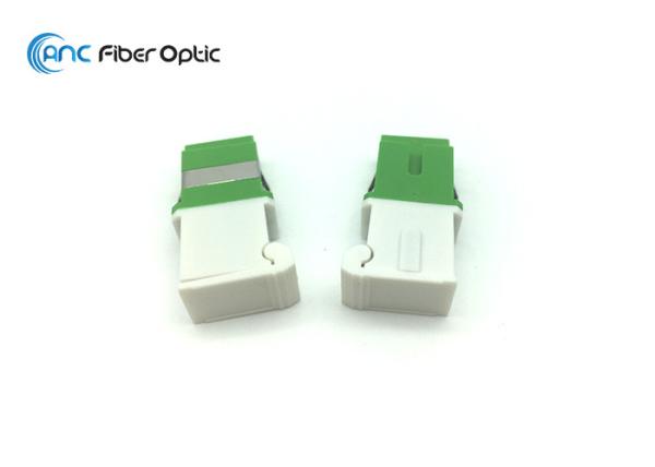 O adaptador do cabo de fibra ótica do alojamento do PC obturador simples do lado do SC flangeou/Flangeless