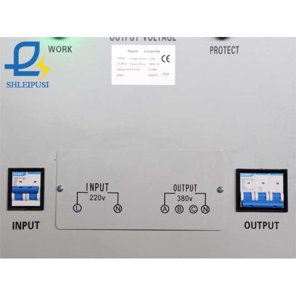 6KVA Single Phase to Three Phase Voltage Transformer with Digital Display