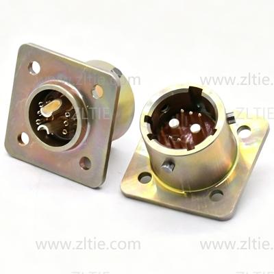 ZH127 Series Connector Shell Size 12 8pin Male Flange Socket Solder – СНЦ127-8/12ВП127-1-В