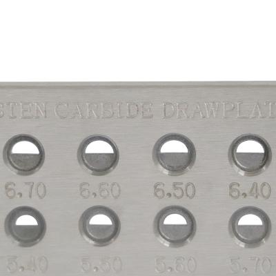 Drawplate do fio do carboneto de tungstênio das ferramentas dos acessórios da joia da forma redonda