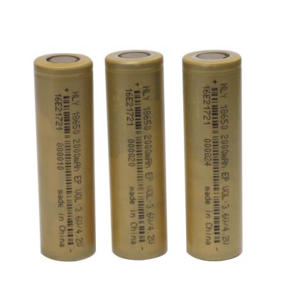 Batteries rechargeables de rechange du haut débit 3.6V 2000mAh 18650 pour les lumières solaires