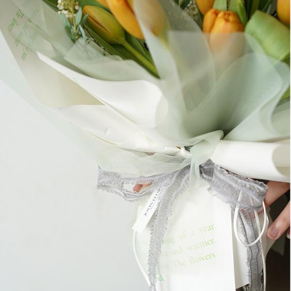Flower Bouquets and Wrinkled Edge Ribbons Perfect for DIY Crafts and Holiday Gift Wrapping Washable and Durable