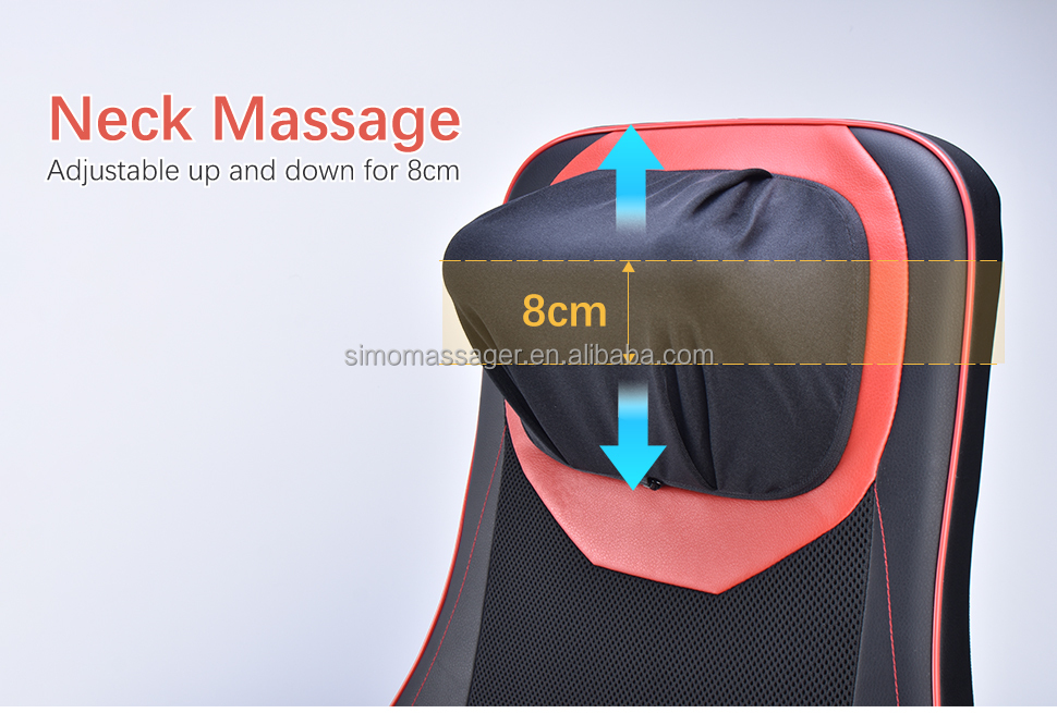 Shiatsu Electric Seat Chair Massager Back Cushion With Heat